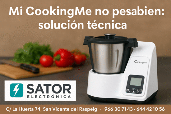 Mi CookingMe no pesa bien solución técnica