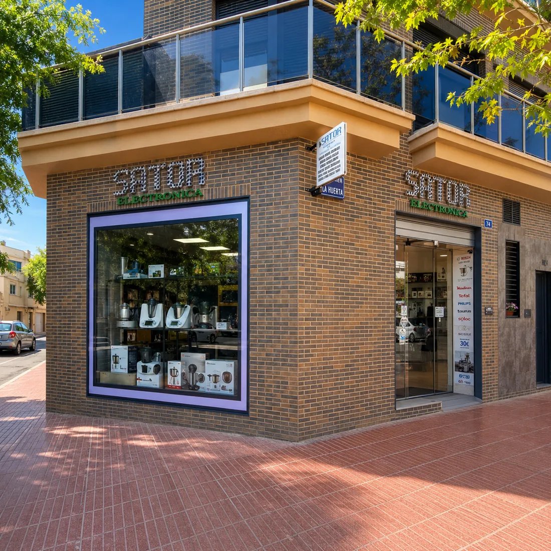Taller Sator para servicio técnico en Alicante en San Vicente del Raspeig: fachada de Calle La Huerta 74